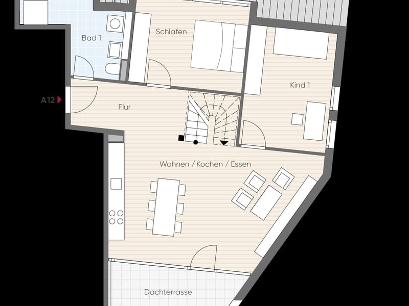 A12: 4-room maisonette in Konstanz-Wollmatingen – photo 5