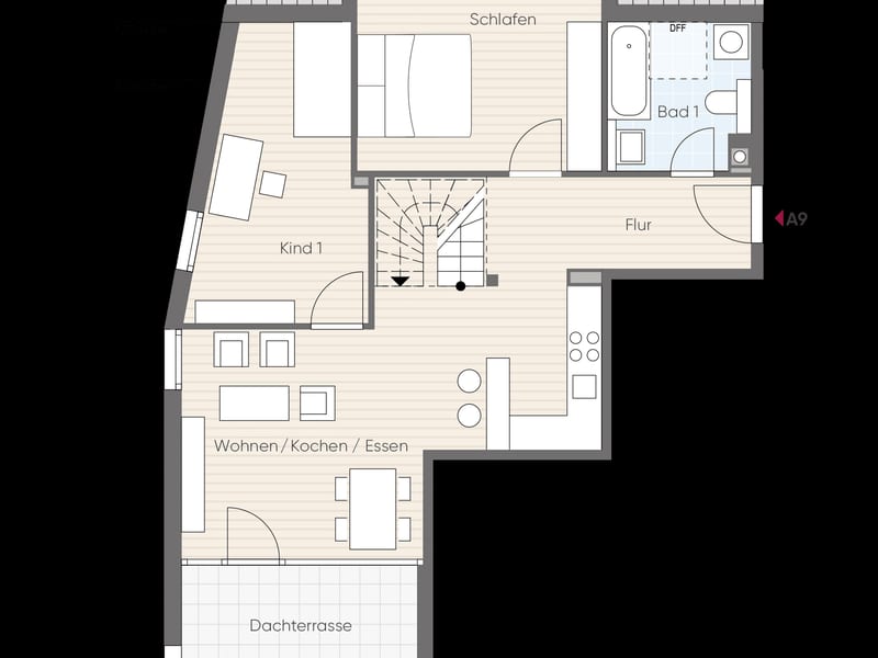 A9: 4-room maisonette in Konstanz-Wollmatingen – photo 6