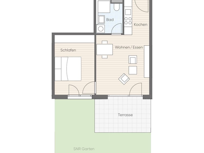 A2: 2-room apartment in Konstanz-Wollmatingen – photo 5